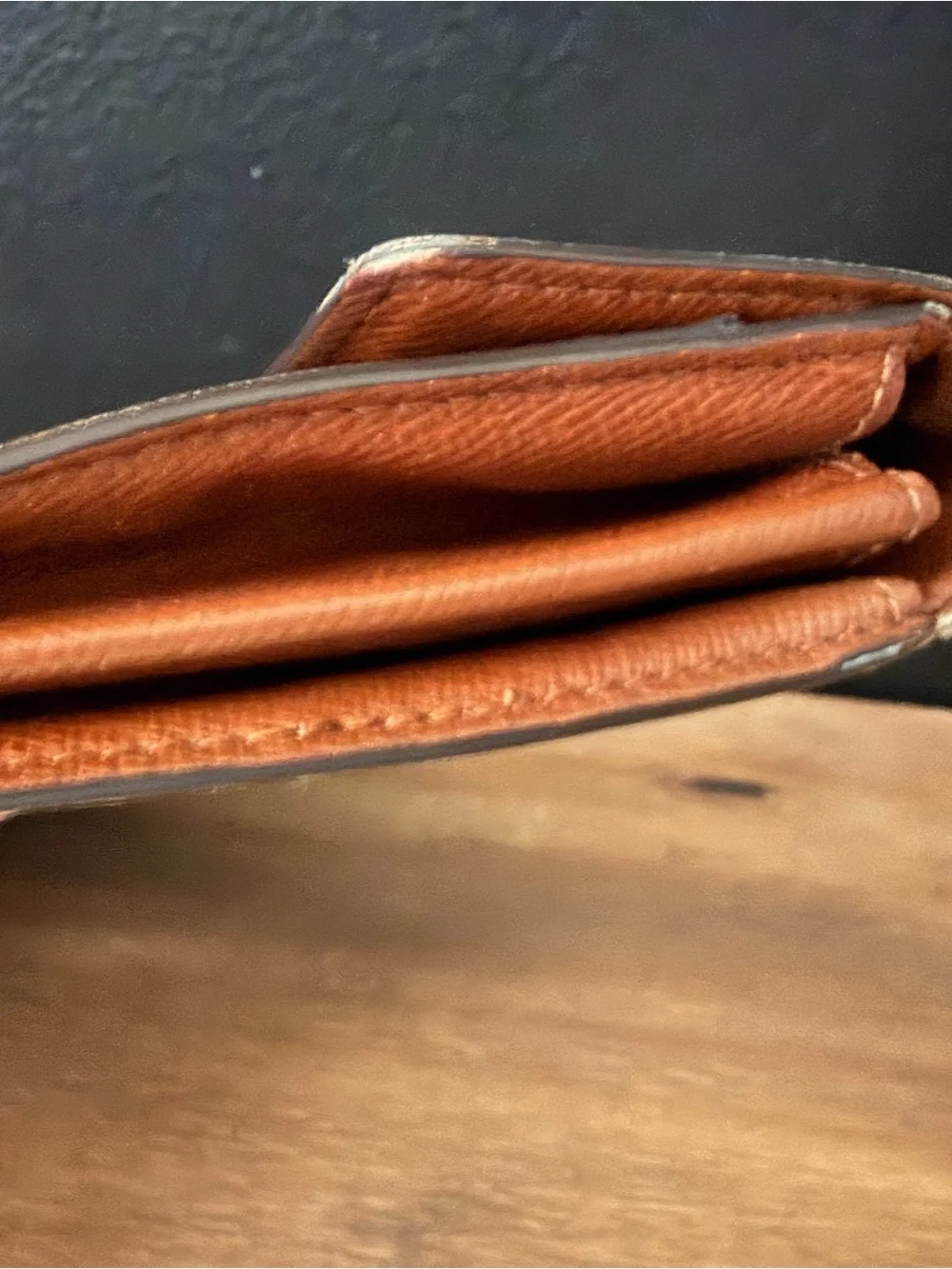 Louis Vuitton Monogram Continental Wallet in Dark Brown with Gold Snap